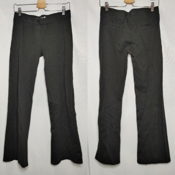 Betabrand Classic Dress Pant Yoga Pant Bootcut Charcoal Gray Medium Petite MP - Picture 1 of 9
